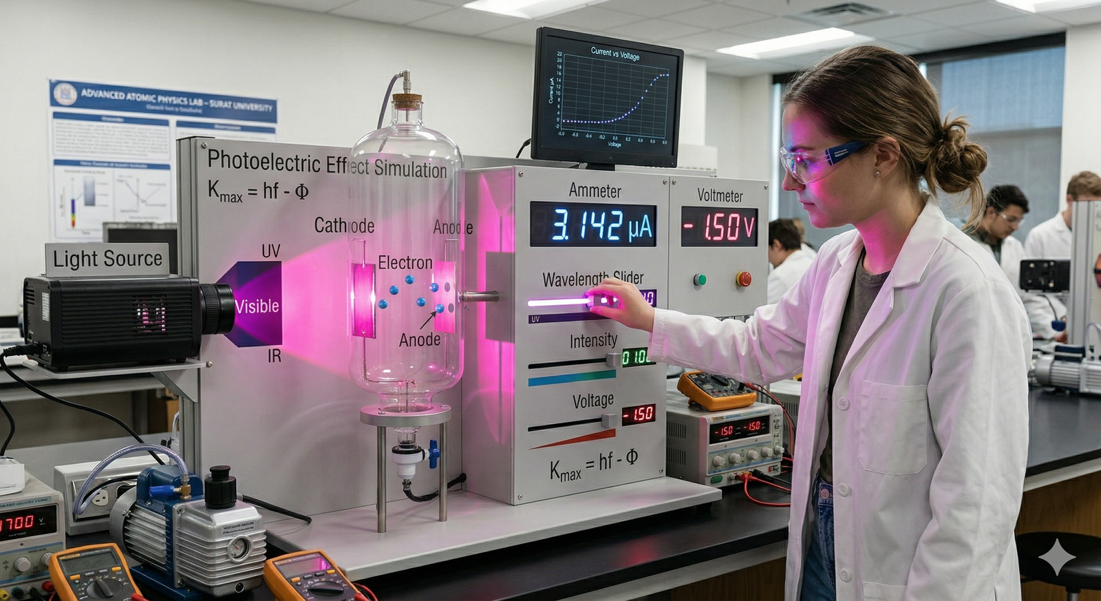 Photoelectric Effect Lab Simulation Online Practical | The ...